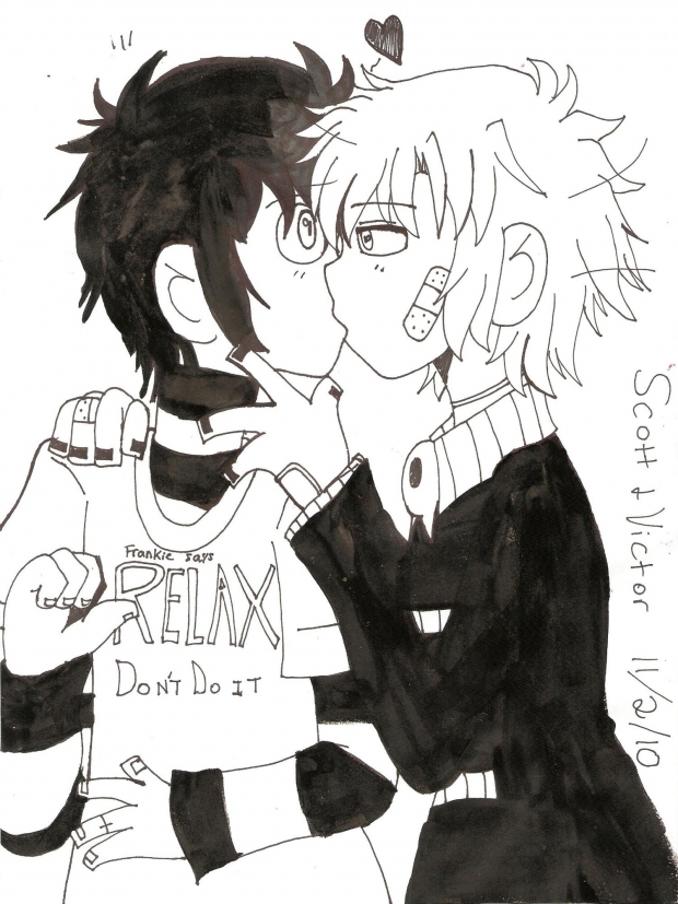 colourblind kiss (painted)