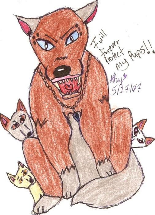 Protective Wolf Mother