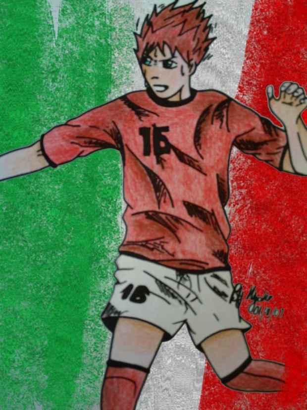 Football In Green White And Red