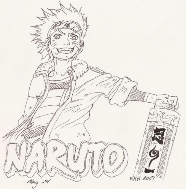 Naruto (lineart)
