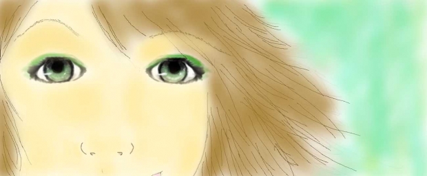 Colored girl with eyes