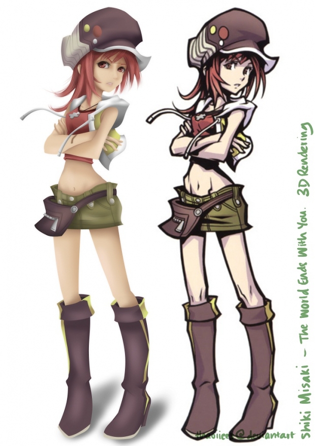 Shiki Misaki 3D Rendering