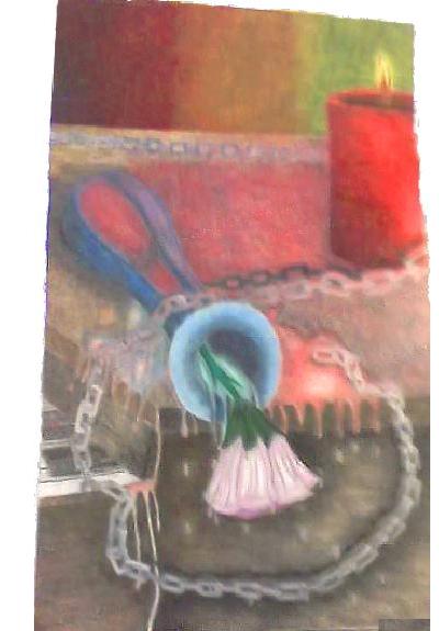 Candle, Chains, Vase