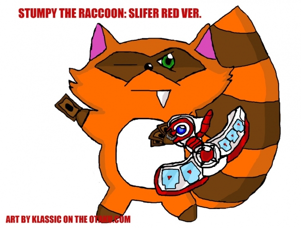 Stumpy the Raccoon~Slifer Red Duelist