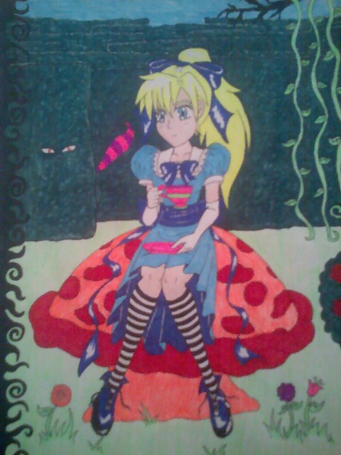 Alice By The Hedge Maze