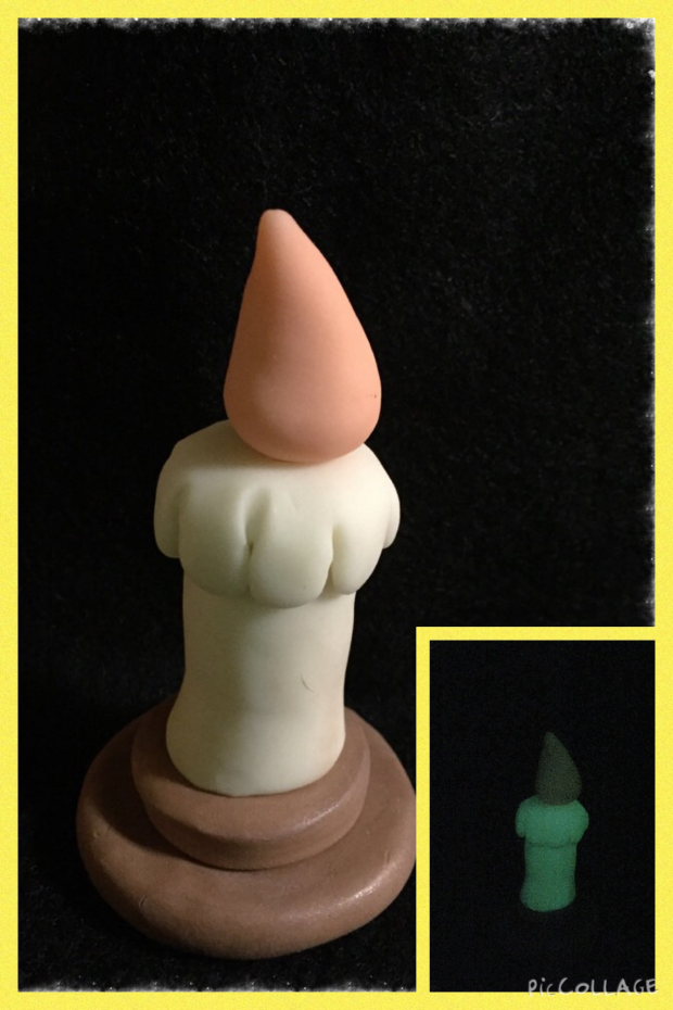 Glow in the Dark Candle Sculpture