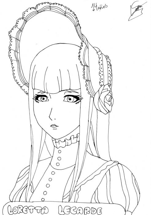 Loretta Lecarde Black And White