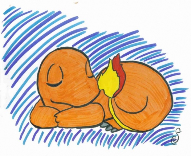 Sleeping Charmander