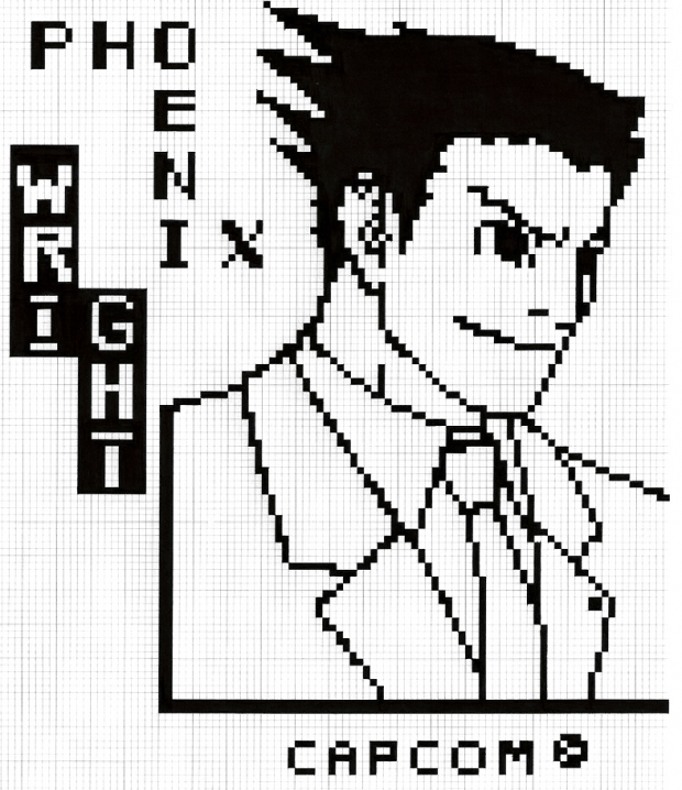 Phoenix Wright in pixel 001