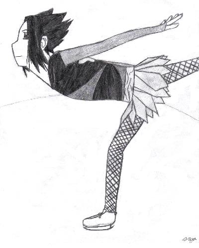 sasuke ice-skating