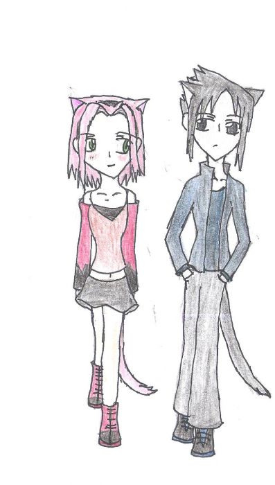 Sasuke And Sakura (nekoness)