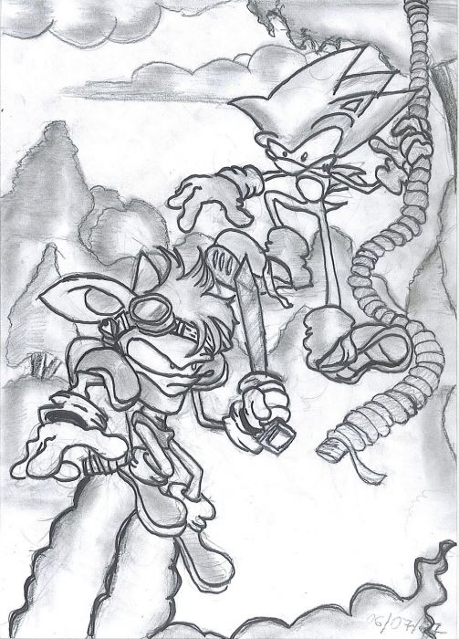 Sonic Vs. Sparkster