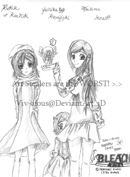 Rukia, Inoue And Yachiru