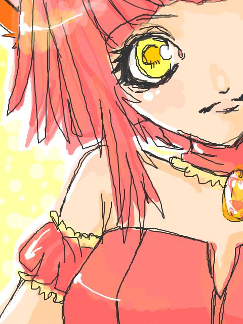 my furst tegaki; momo