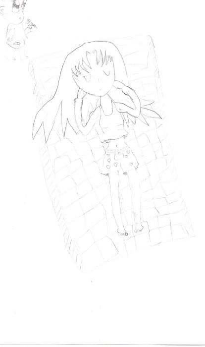 Girl Sleeping On Bed