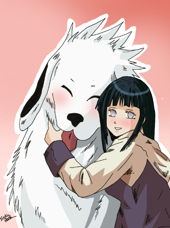 Akamaru & Hinata