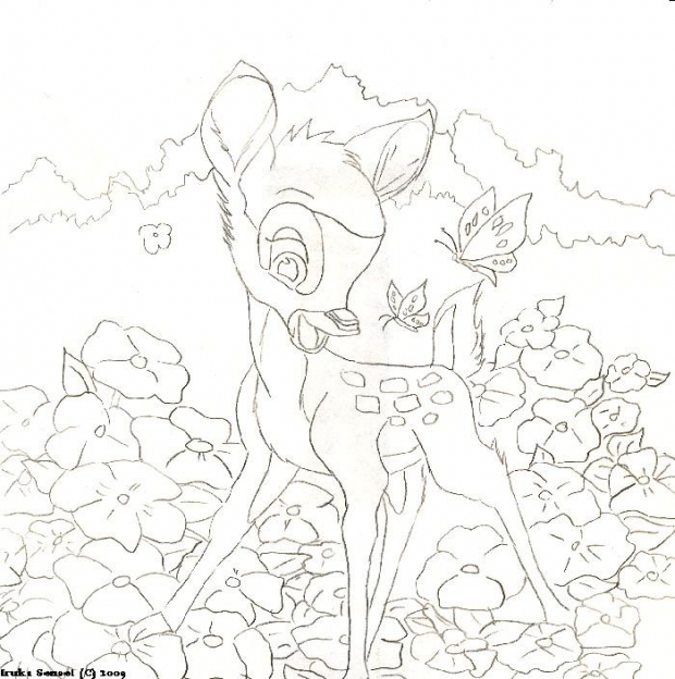 Bambi LineArt