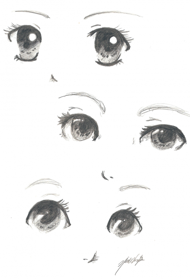 Sketches of eyes