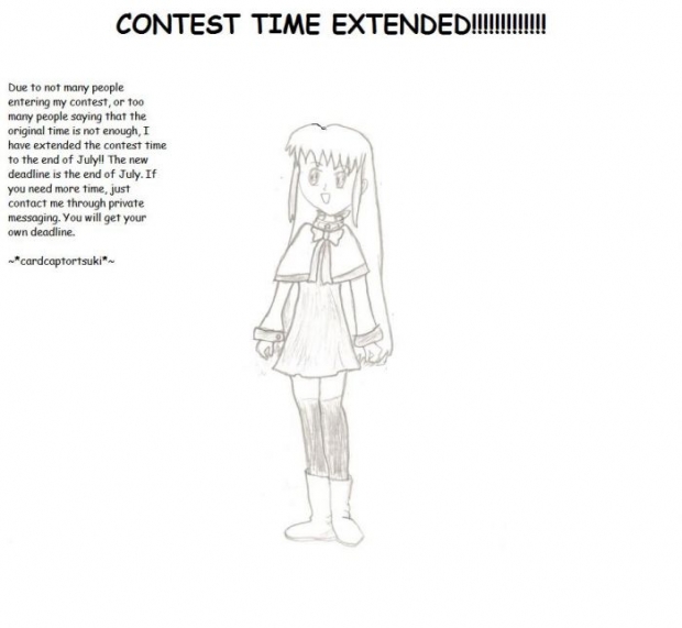 Contest Time Extended!