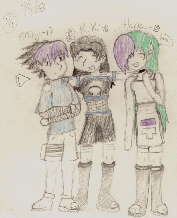 Shinji, Kiki, and Hana