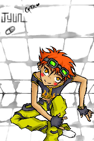 Ed cosplaying as Pat