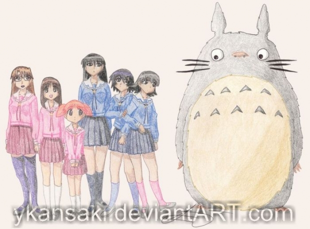 Azumanga Daioh + Totoro