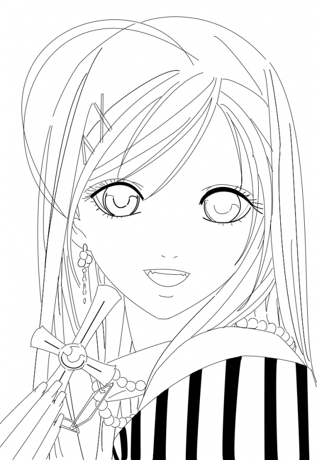 Moka-san lineart  :D