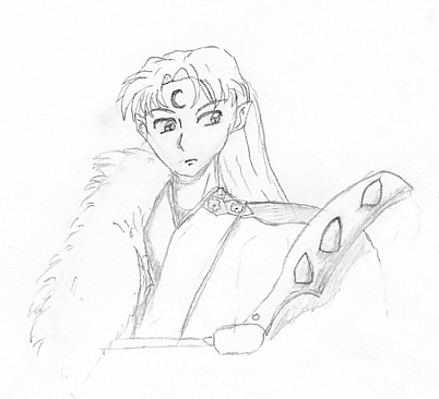 Sesshoumarou Thoughtful