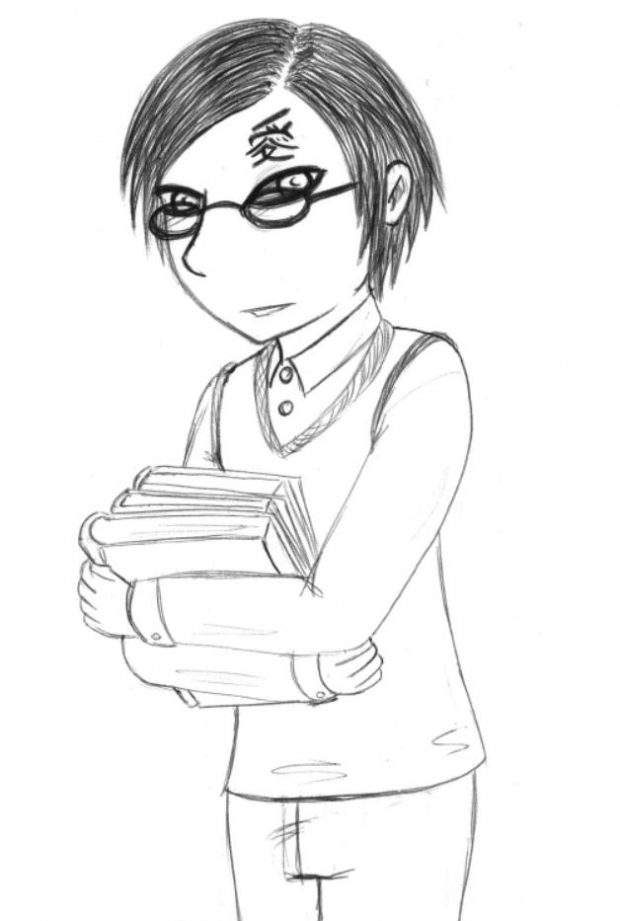 Because he's so Gaara and nerdy...