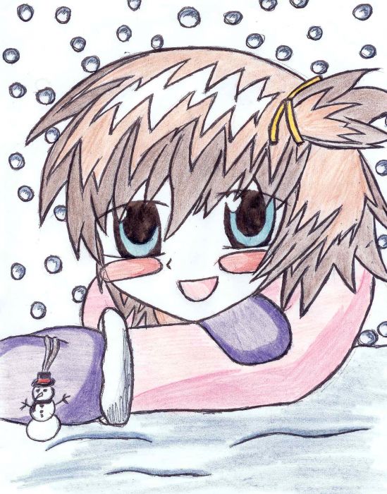 Anna Mae Plays In The Snow