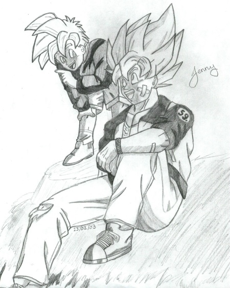 Goku and Gohan