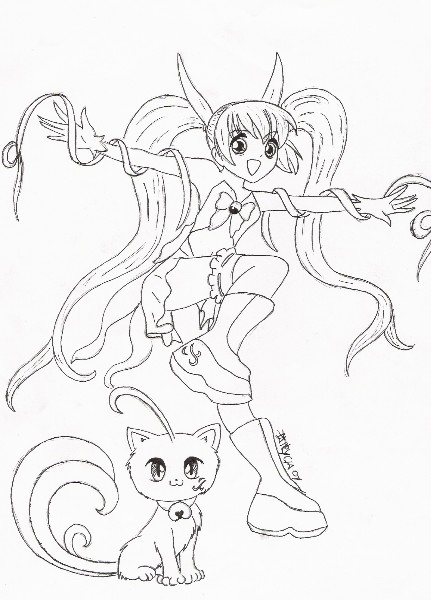 Funny Girl With Magical Cat