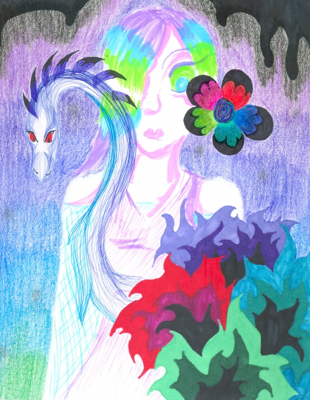 Blue Red Violet Green