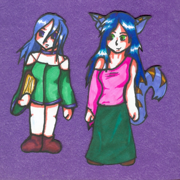 Blue and Suriya cut-outs