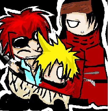 Reno , Cloud , & Vincent Chibi