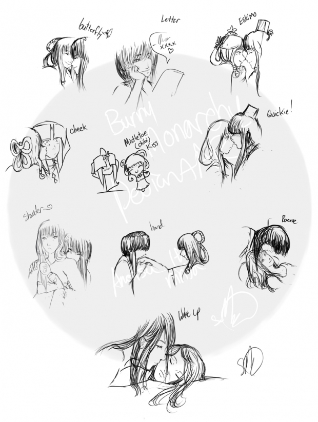 10 Kisses in a Sketch