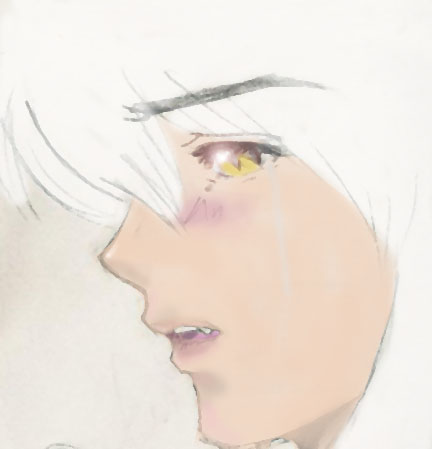 Colored In Inuyasha-sad