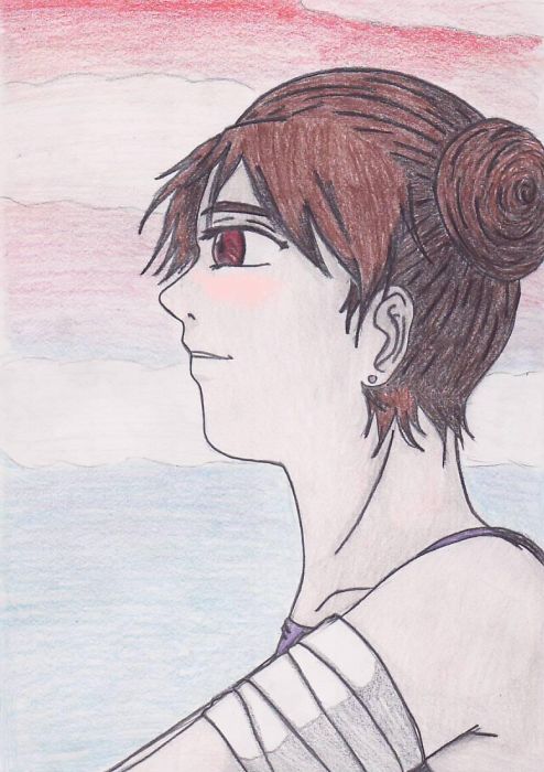 Tenten Watching The Sun Go Down