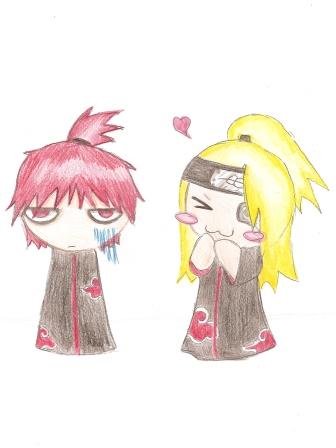 Deidara And Sasori Chibis