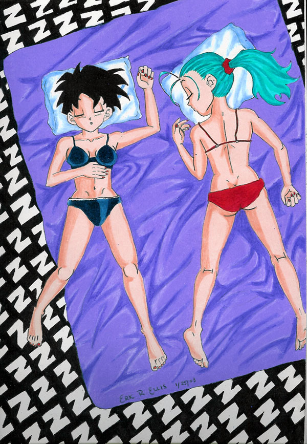 Bulma And Videl Sleeping