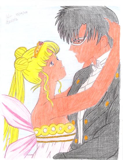 Princess Serena And Darien- Colored