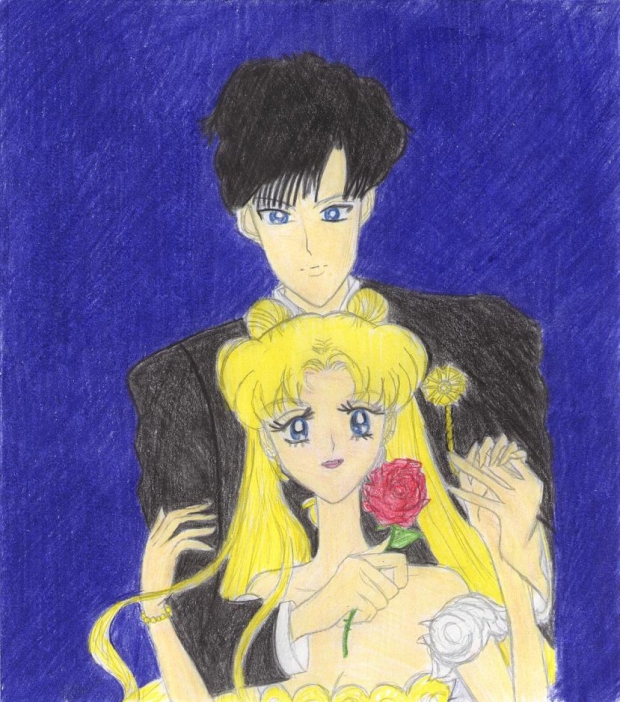 Serena and Darien Colored