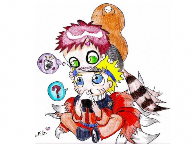 Kawaii Naruto And Garra