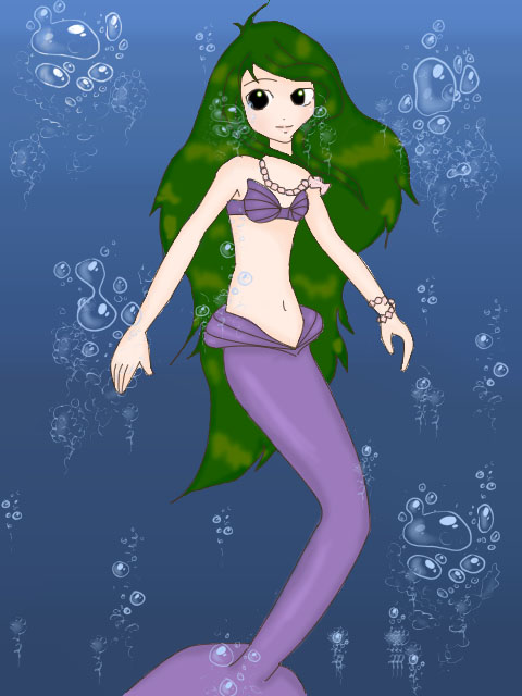 Green Haired Mermaid