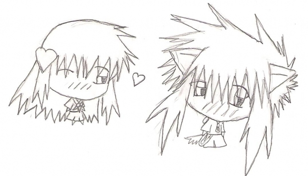 Chibi Ryuuken and Risu