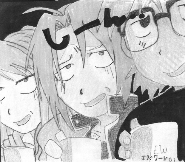 Edward, Winry, And Sheska