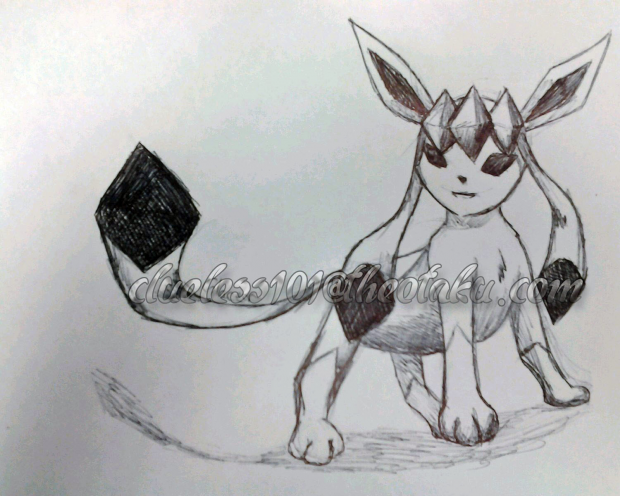 Pen Glaceon Doodle!