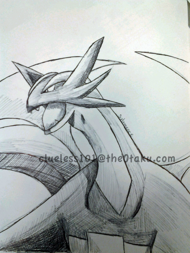 Salamence Pen Sketch