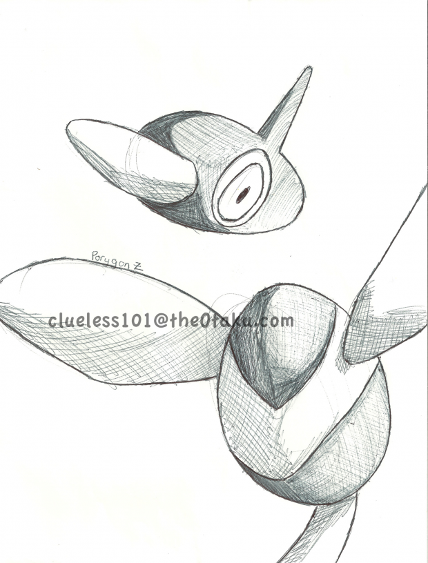 Porygon Z Pen Sketch