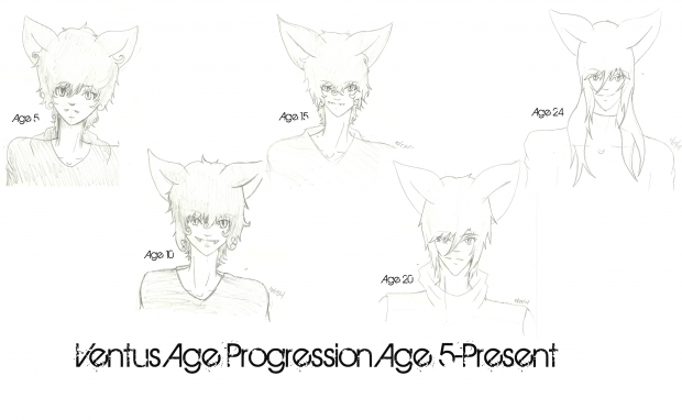 Ventus Age Progression Sketches